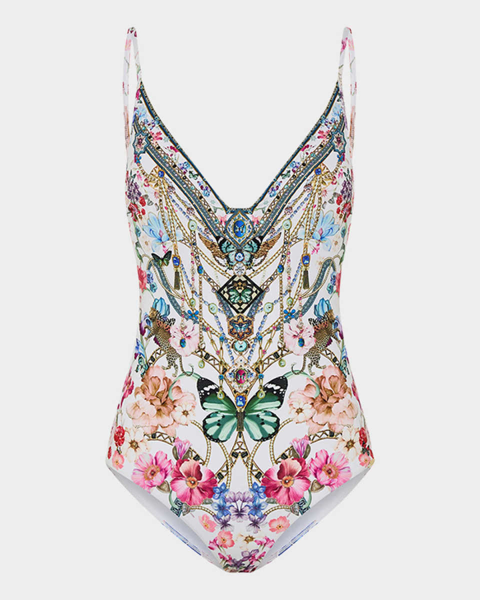 Monserrate Magic Wire V-Neck One-Piece Swimsuit